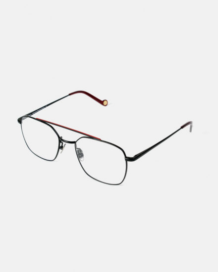 Lunettes Coutras noir mat rouge